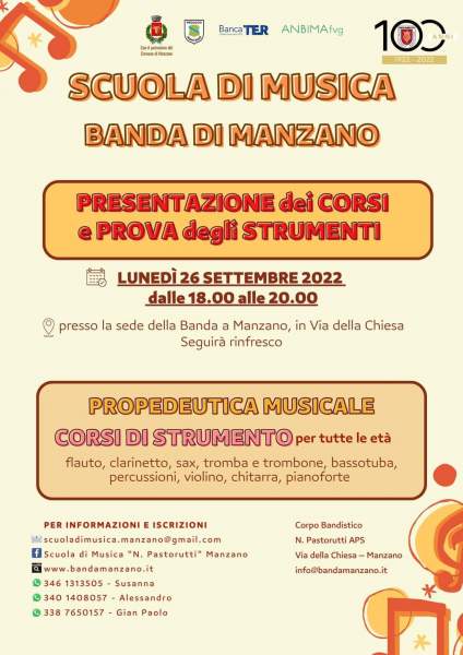 Presentazione dei corsi della scuola di musica